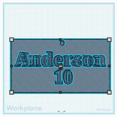 Baseball Name and Number Tag