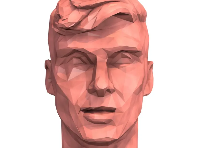 Man Head Low Poly