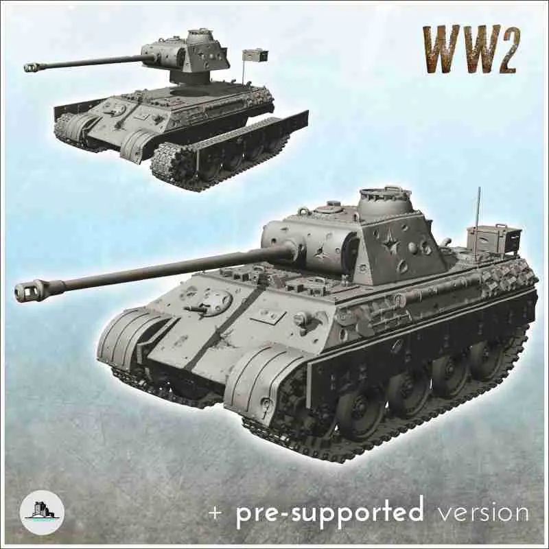 German WW2 vehicles pack - miniatures tank scenery wargame