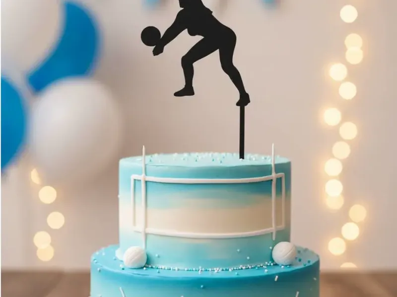 A Voley Player Cake Topper