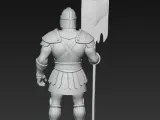 warrior with wolf head banner-3