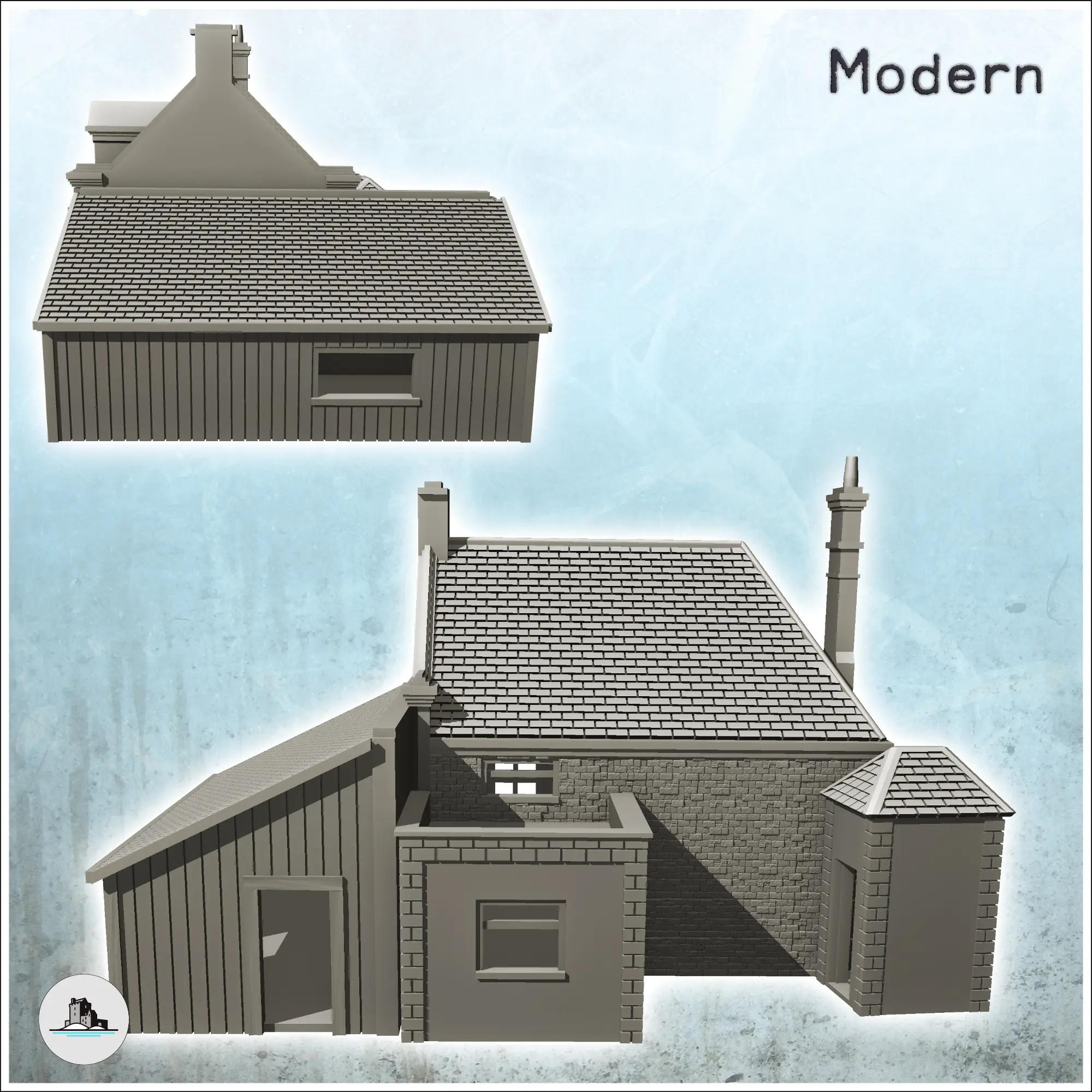 Building 1909 (Pegasus Bridge, Normandy) - miniatures warham