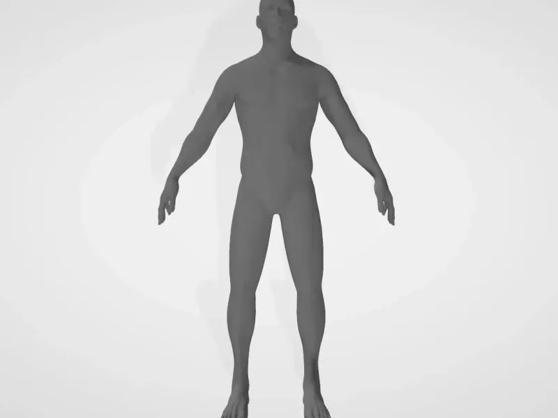 humain simple en 3D