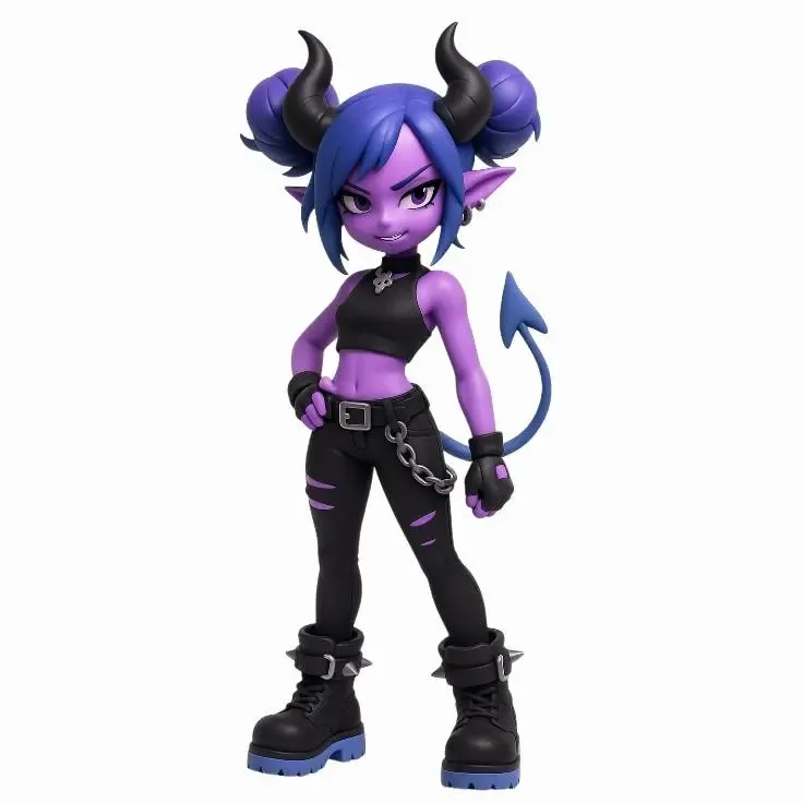 devil violet toon girl
