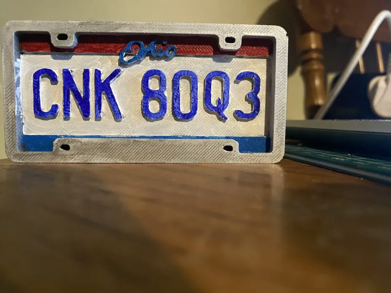 Aimant de réfrigérateur plaque d'immatriculation Ohio Supernatural