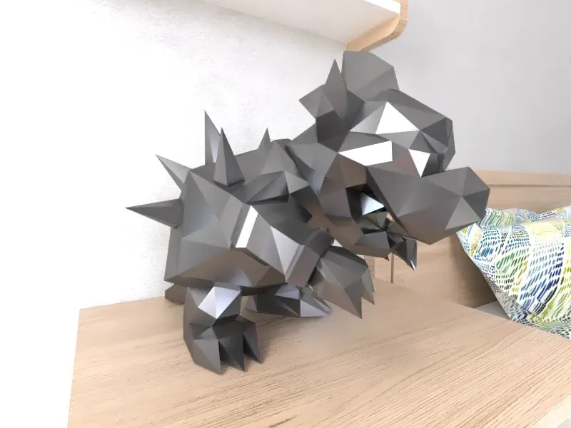 Bowser Lowpoly Low poly