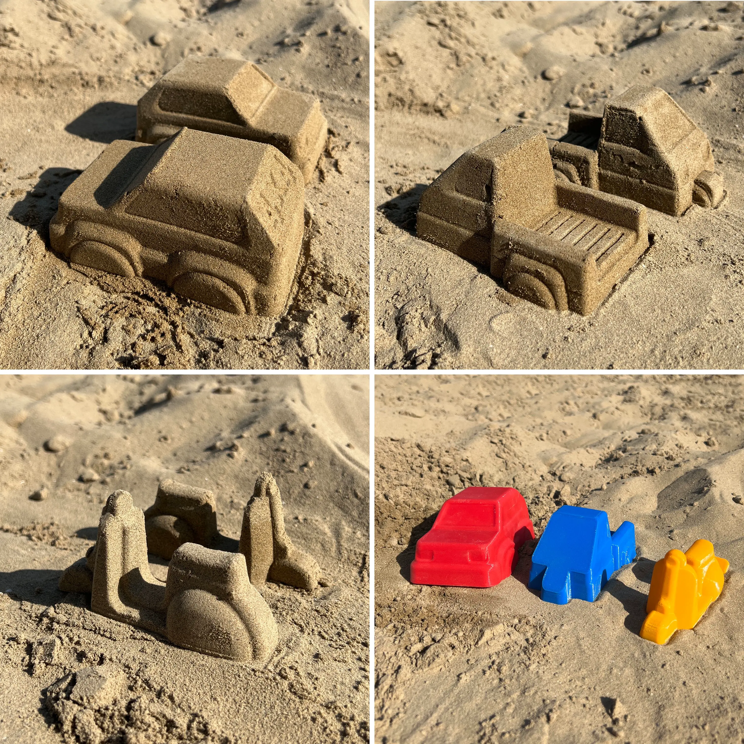Italian trifecta sand molds (Panda - Ape - vespa)