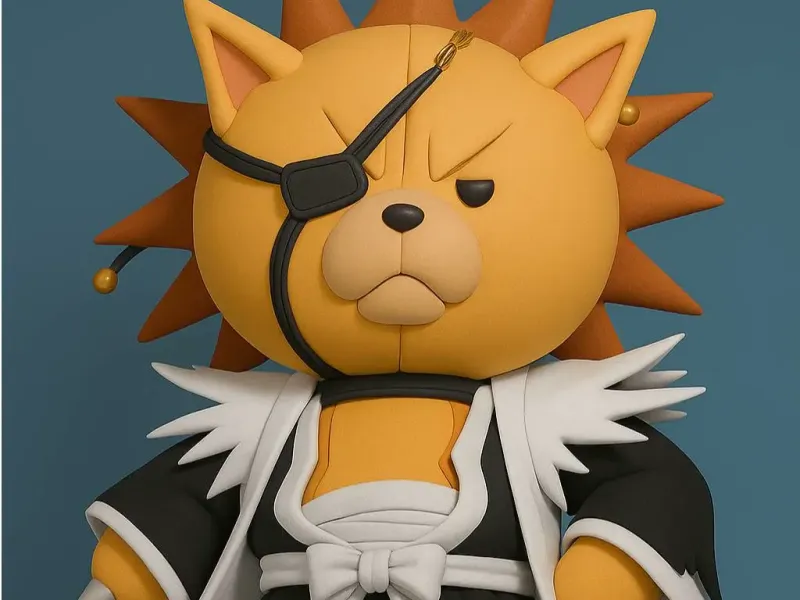 KON con traje de Kenpachi