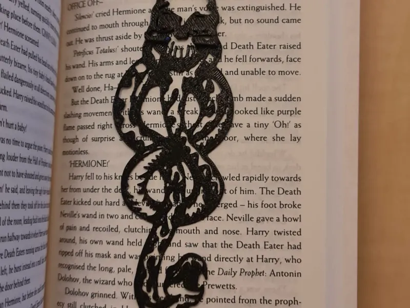 Harry Potter - Marcador de Página da Marca Negra