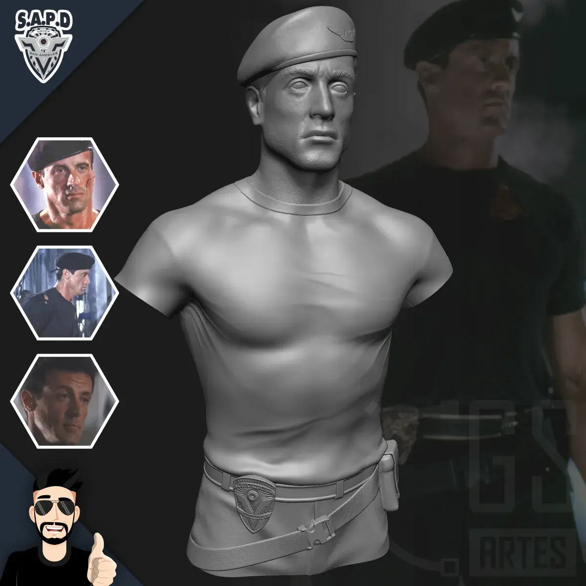 JOHN SPARTAN (Sylvester Stallone) - DEMOLITION MAN