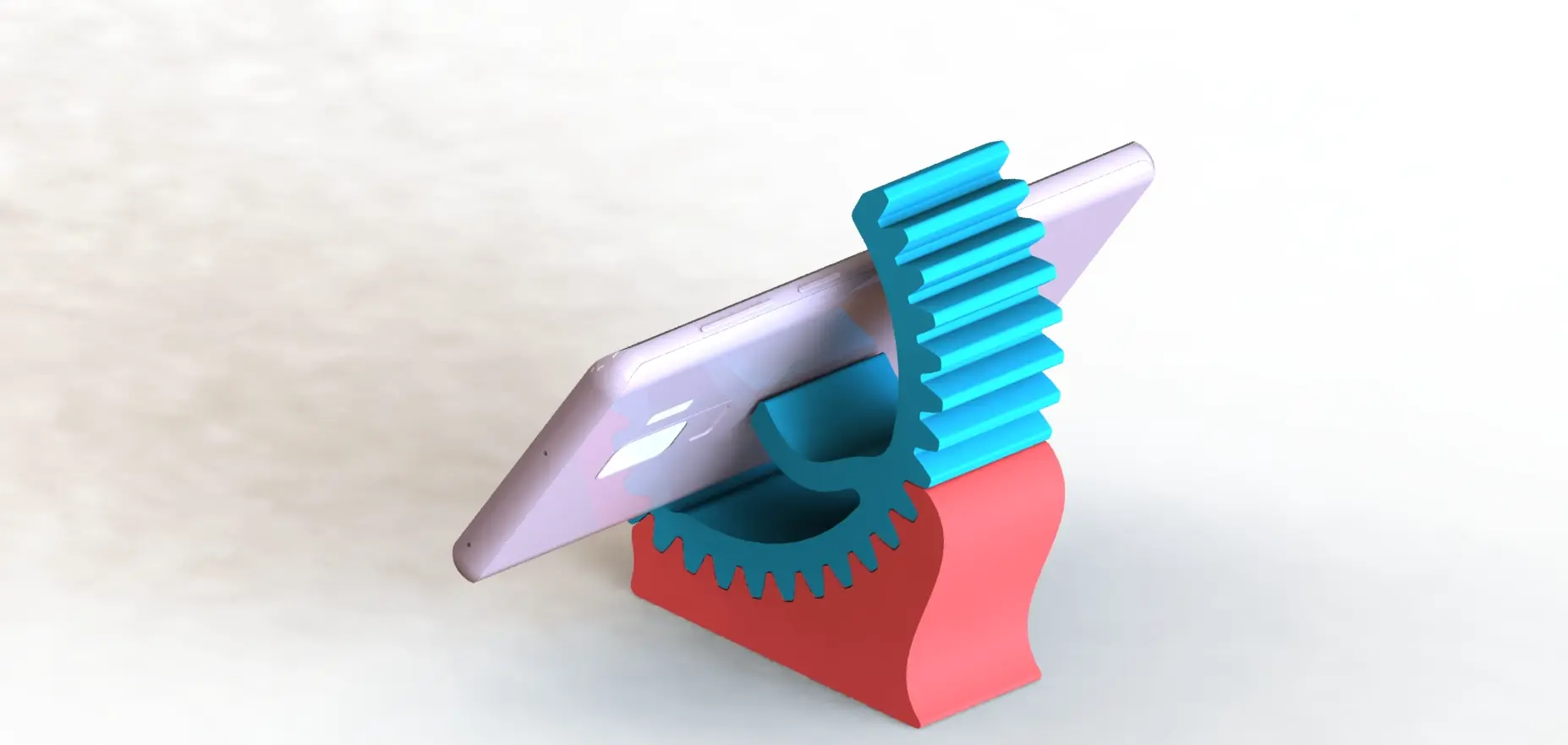 Gear phone holder