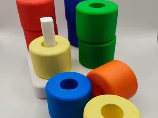 Sorting/stacking toy - small - single color print