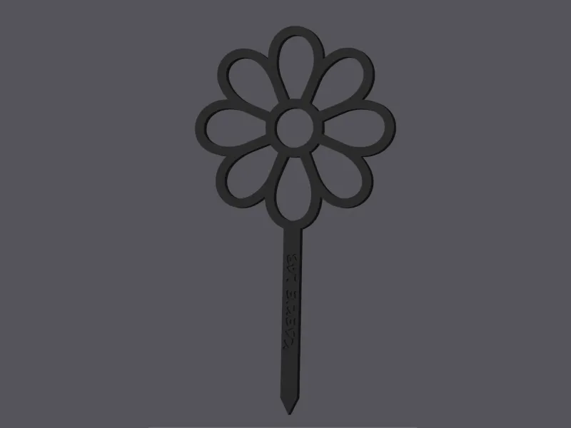 Daisy Flower - Caketopper & Cupcaketopper v2