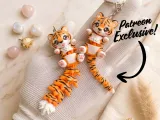 Fluffy Tails Cute Flexi Tiger Cub - Toy/ Keychain/Magnet-2