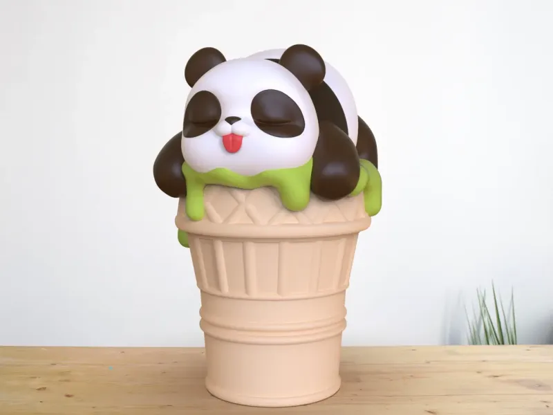 Gelado de Panda