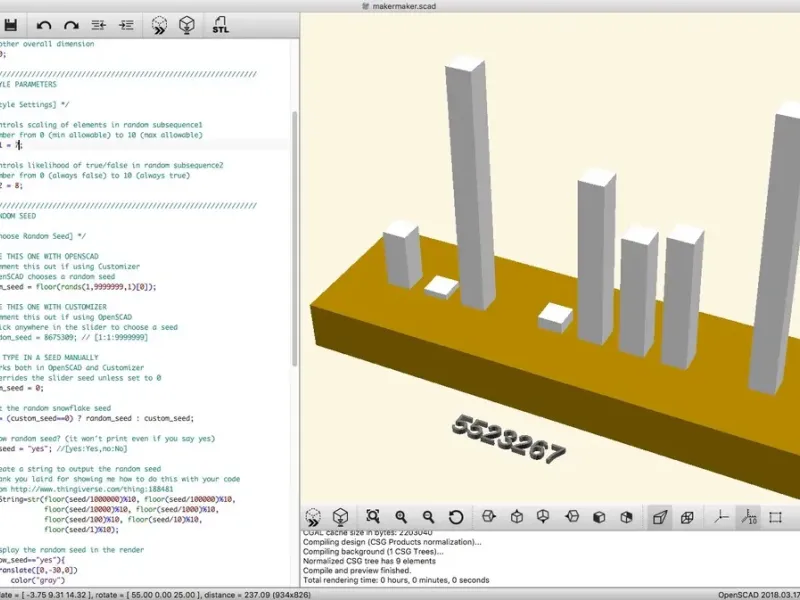Randomizzatore OpenSCAD