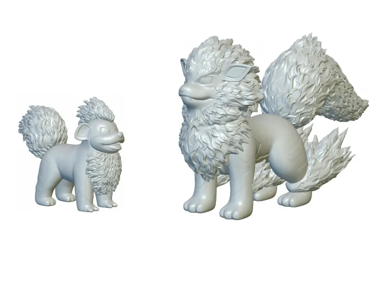 Pokemon Growlithe & Arcanine (#58 & #59) - 3D Printing!