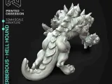 Cerberous - Hell Hound - PRESUPPORTAT - Scară 32mm-3