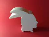 Native American profile silhouette, nestable box (v1)-3