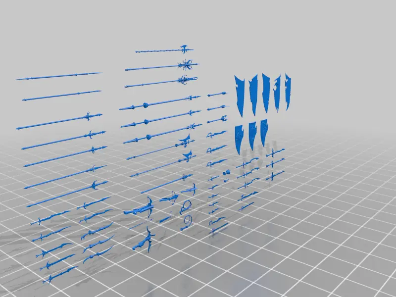 dark elf weapon assets