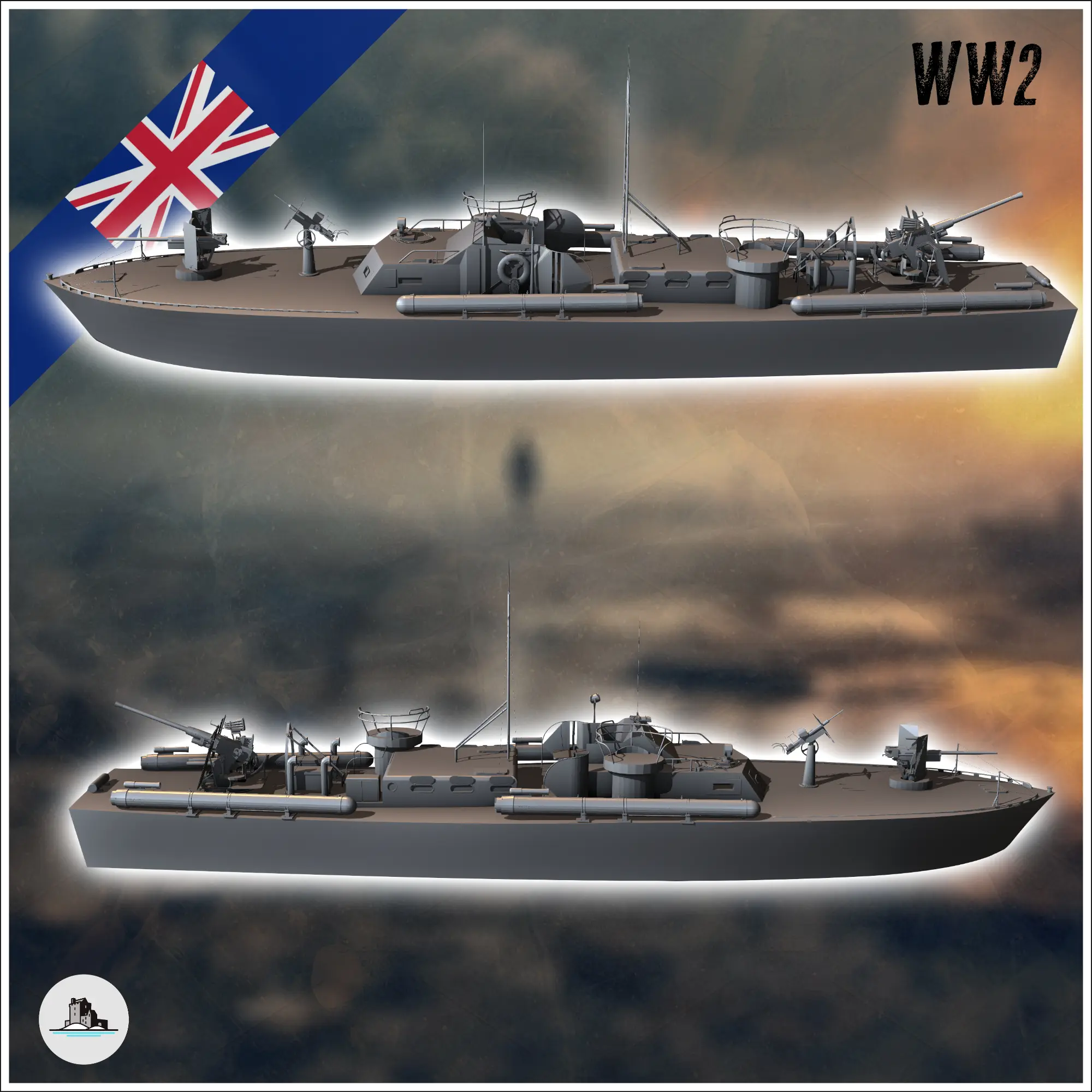 Britisches schnelles motor torpedoboot (2) - miniaturen warhammer t