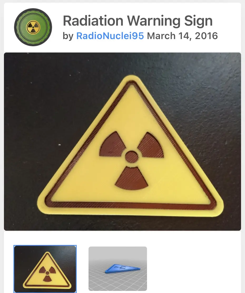 Radiation Warning Sign