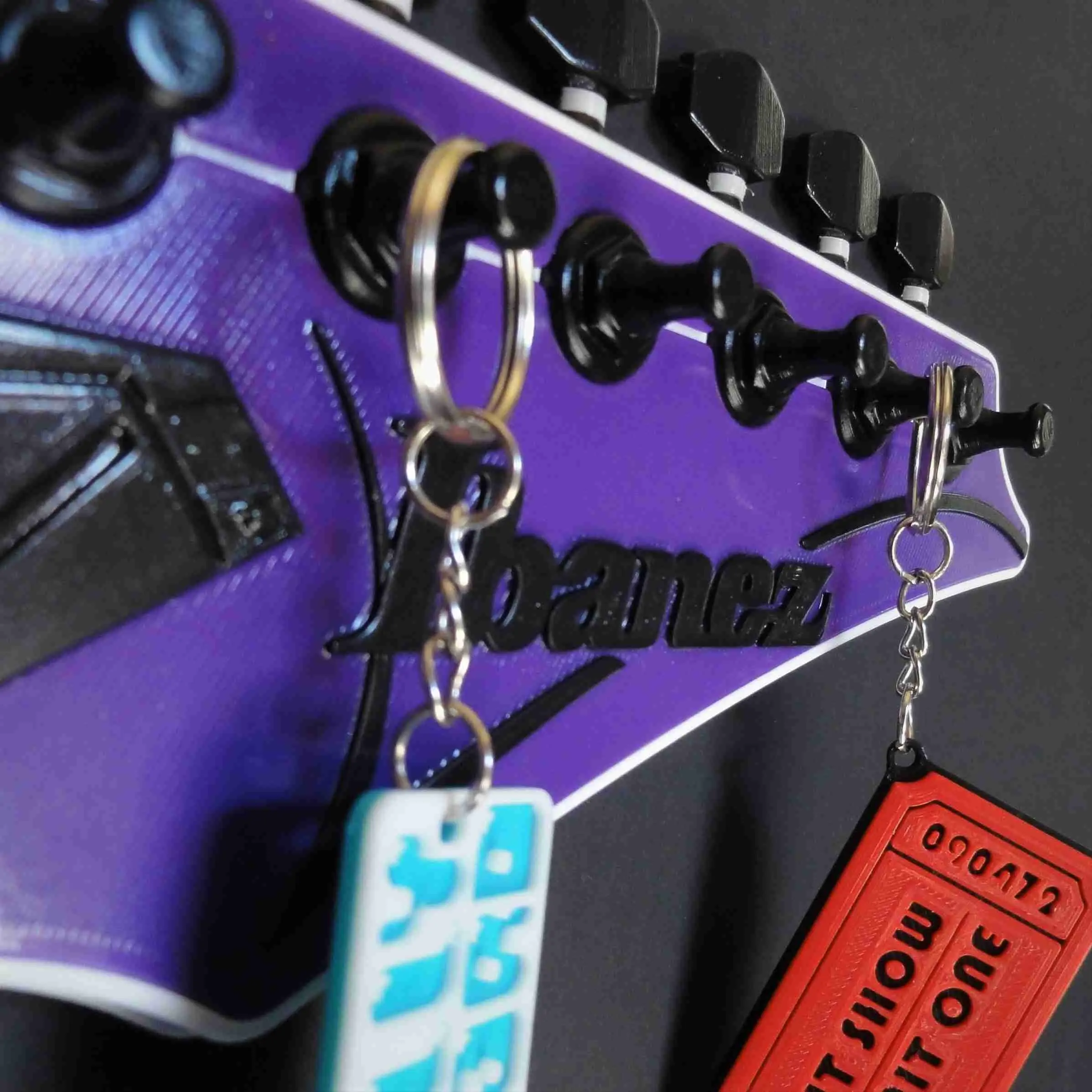 IBANEZ GUITAR HEADSTOCK - KEY HANGER / WALL ART