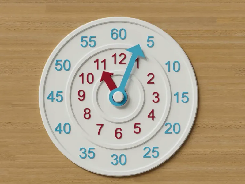 Clock for children to learn