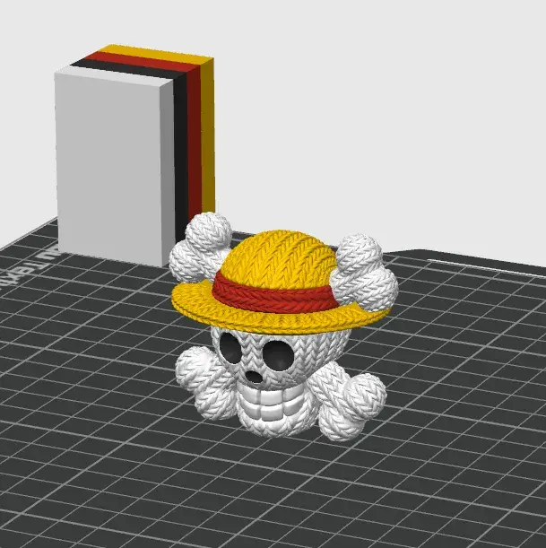 Characters & Creatures STL Download - One Piece Straw Hat Skull ...
