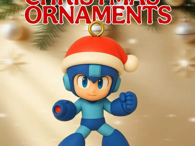 Megaman Rockman Christmas Ornament