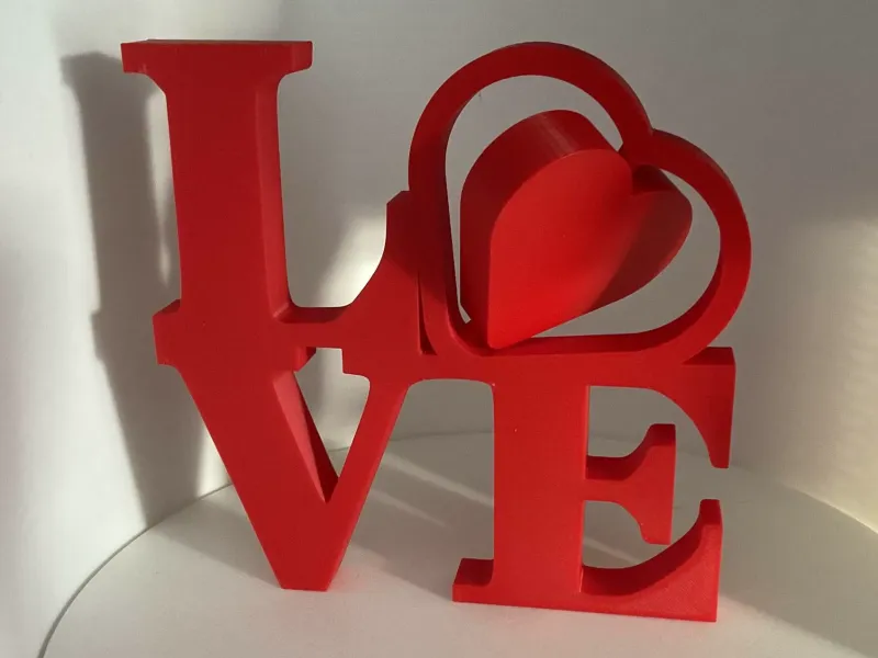 Love Sign With Spinning Heart