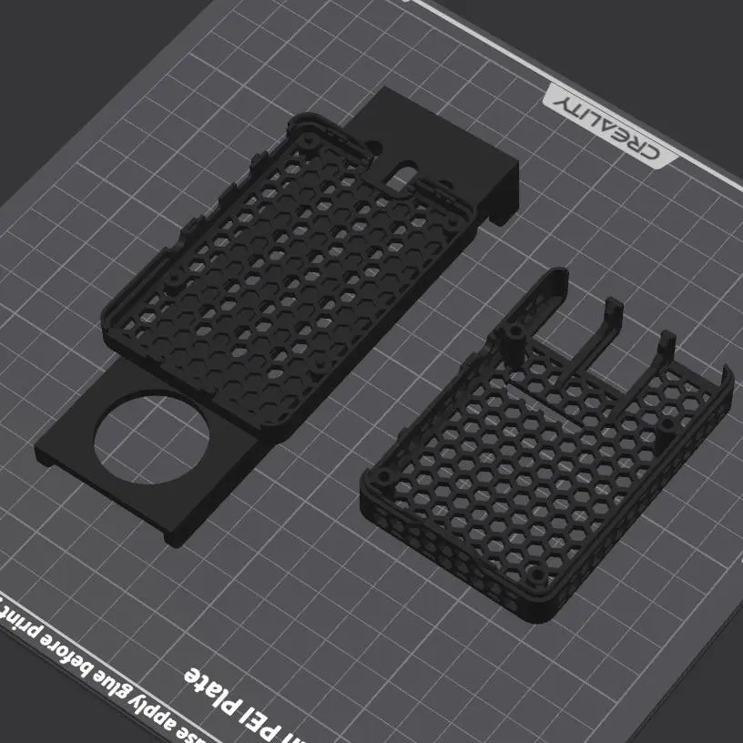 Ender 3 v3 SE Filament Suport Raspberry Mount (superior)