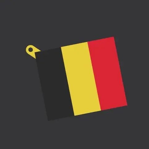 BE - BELGIUM keychain
