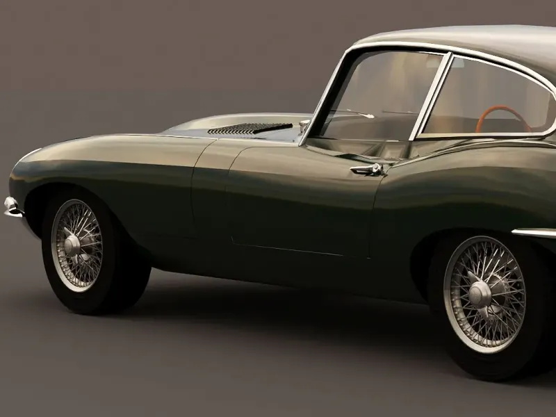 coche clásico Jaguar E-Type de 1961 