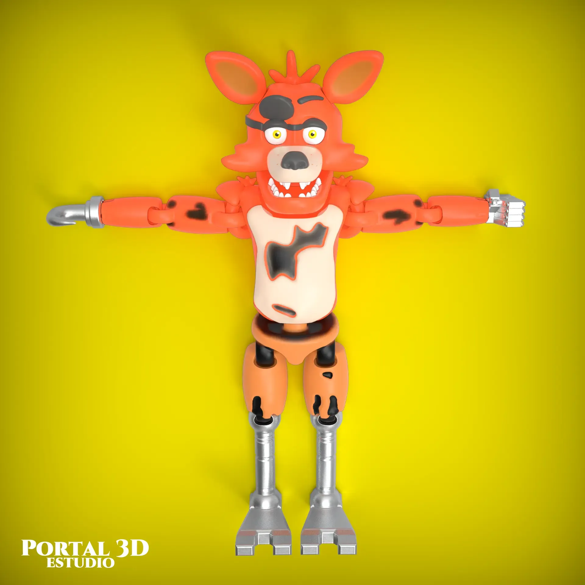 FOXY FLEXY FIVE NIGHTS AT FREDDY'S  PRINT-IN-PLACE