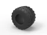Monster Jam tire 23 Scale 1:25-6