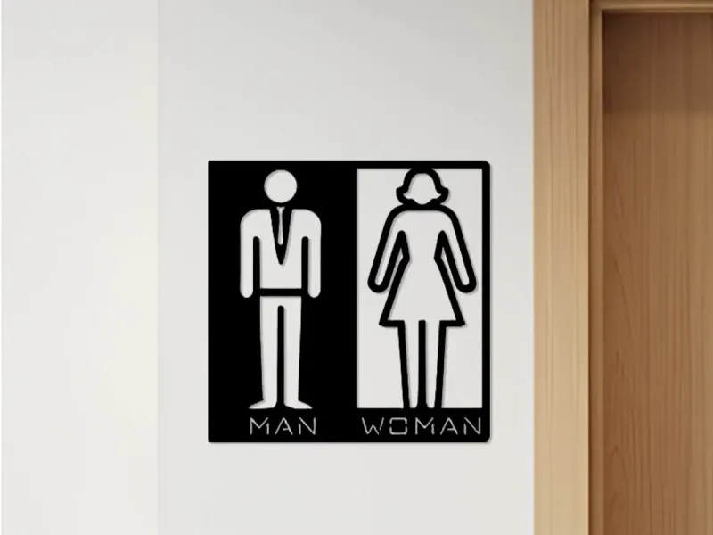 WC、トイレサイン、トイレ