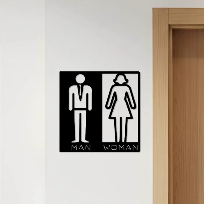 Other STL Download - WC, Toilet Sign, Restroomby OALPO