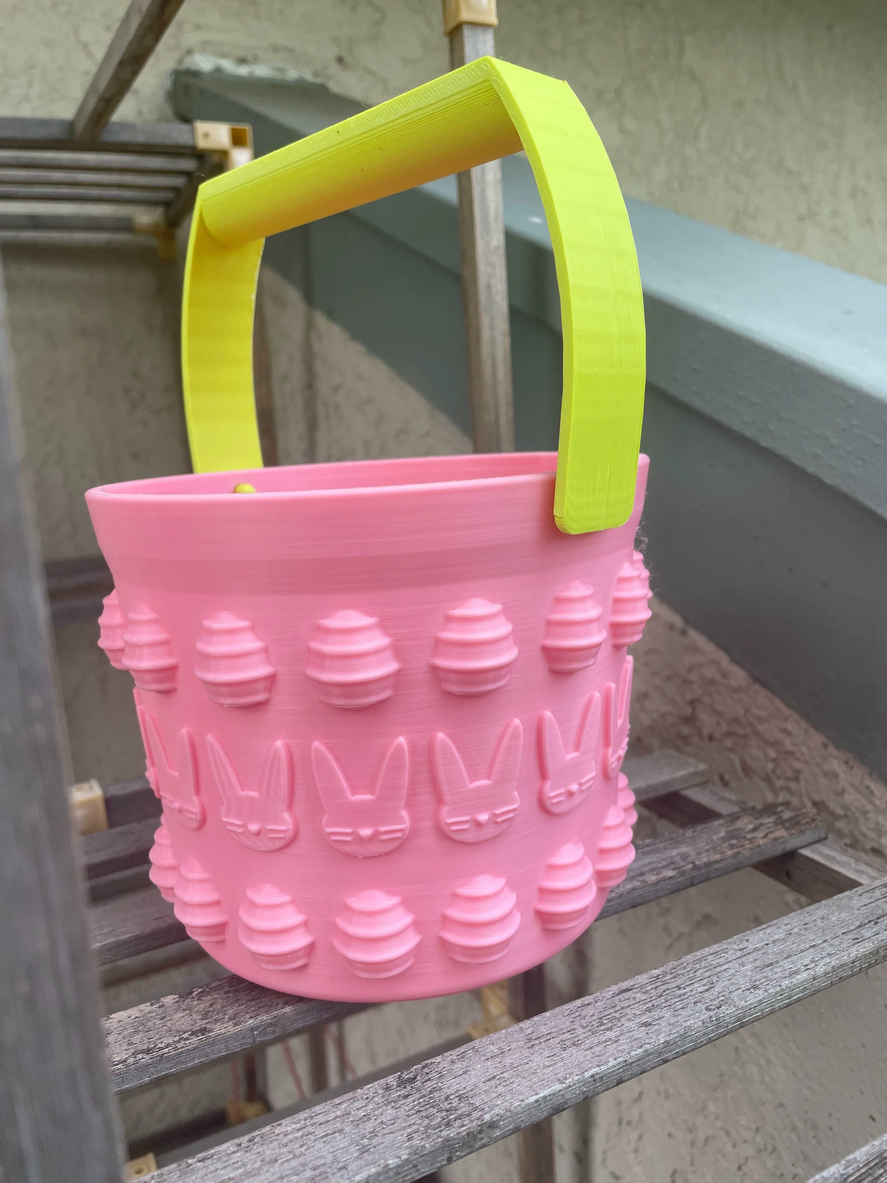 Easter Basket STL File ~ Easter Basket and Easter Egg Design