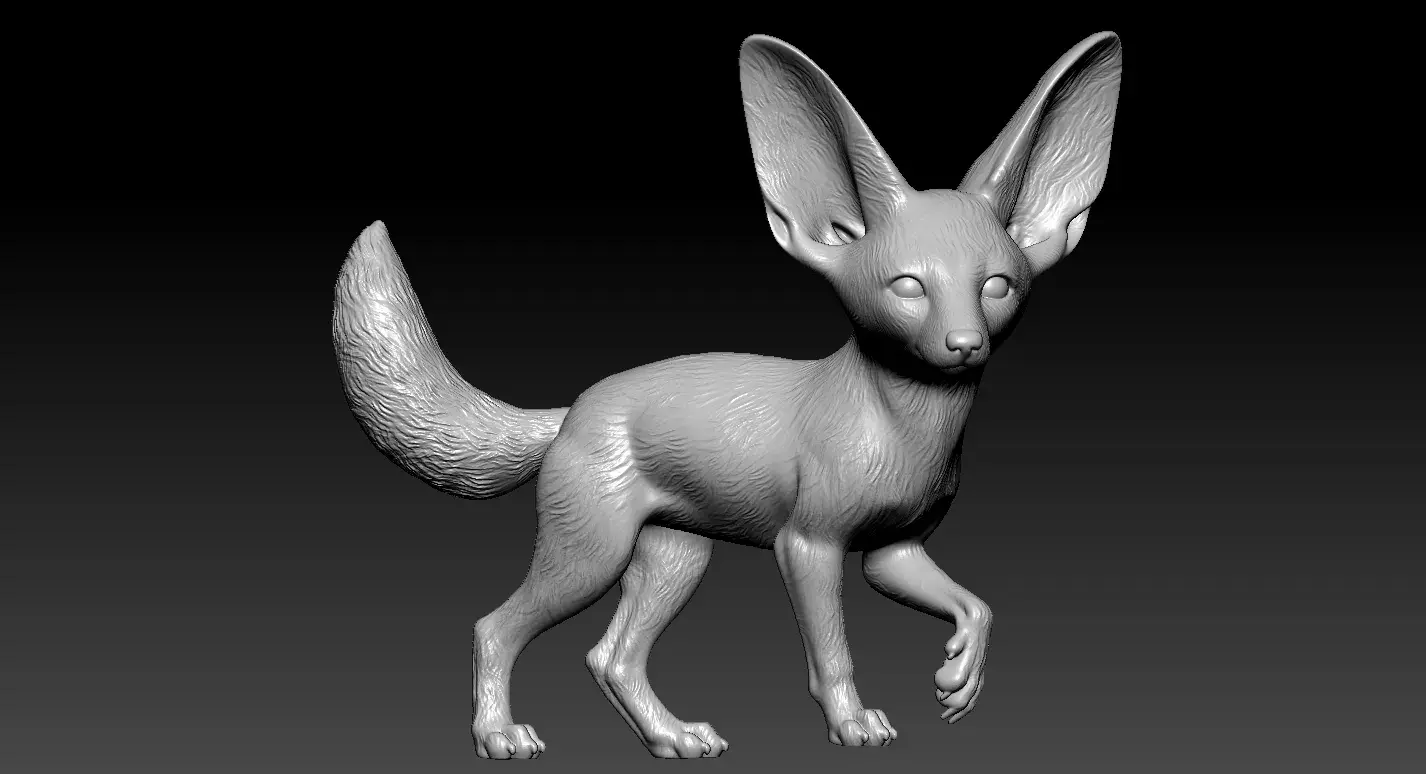 Other STL Download - Fennec fox poses model - decor - 3D printby Rubber ...