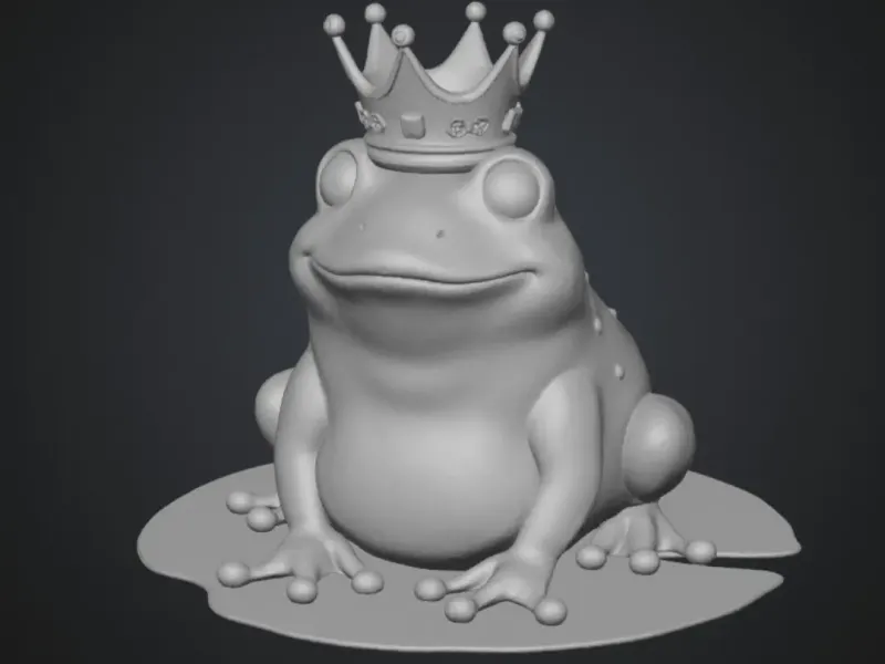 Crowned Frog Prince 