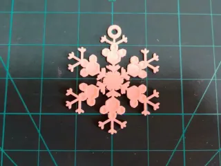 Copo de Nieve Decorativo 2 (Snowflake ornament)