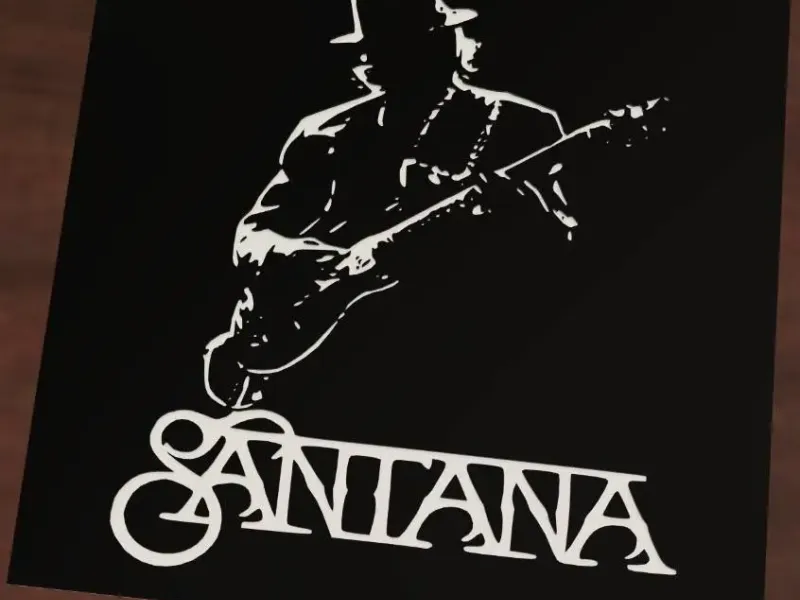 Carlos Santana playing guitar