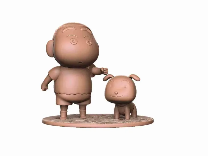 3Dプリント用しんちゃんSTL