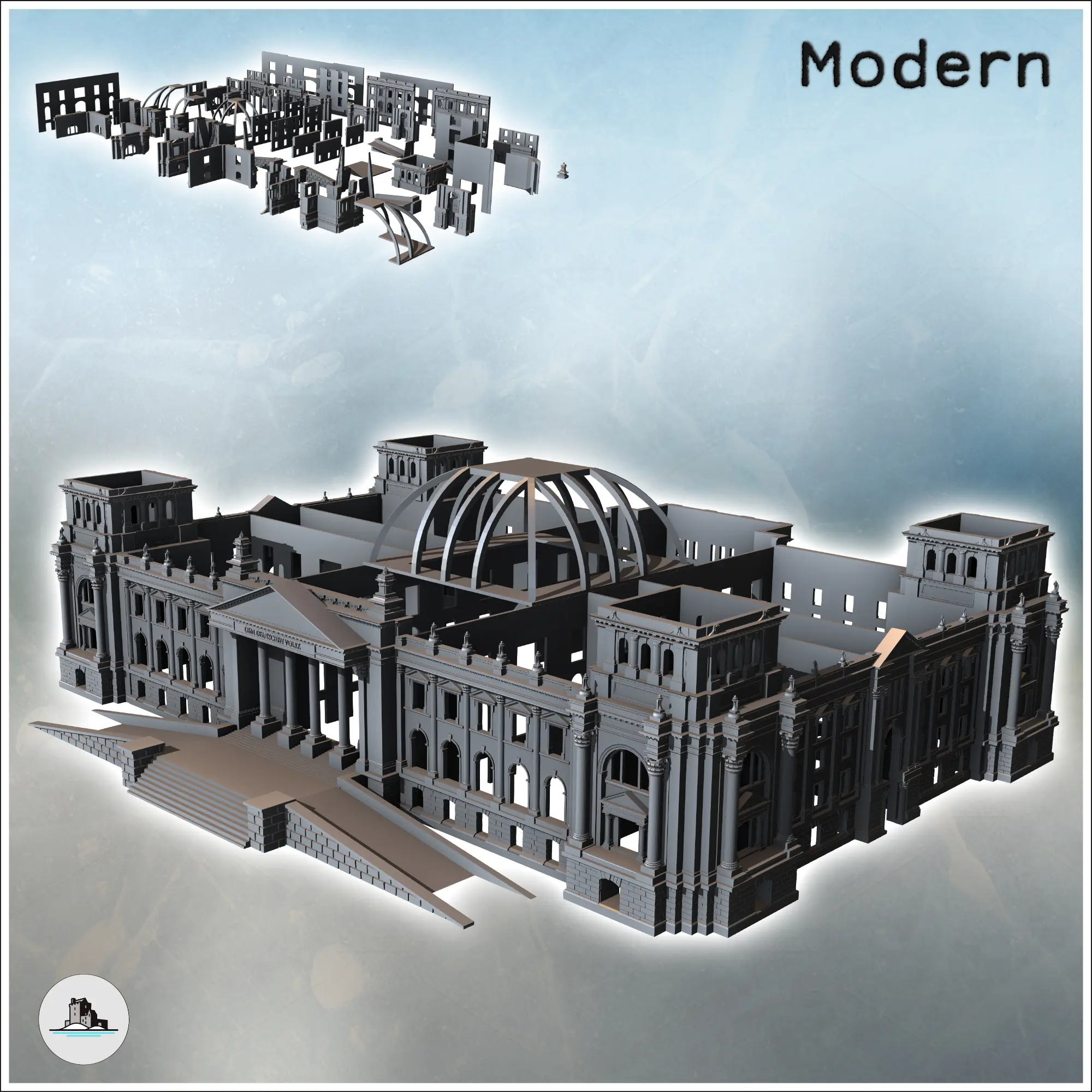 Former Reichstag Palace (Berlin, Germany) - miniatures warha