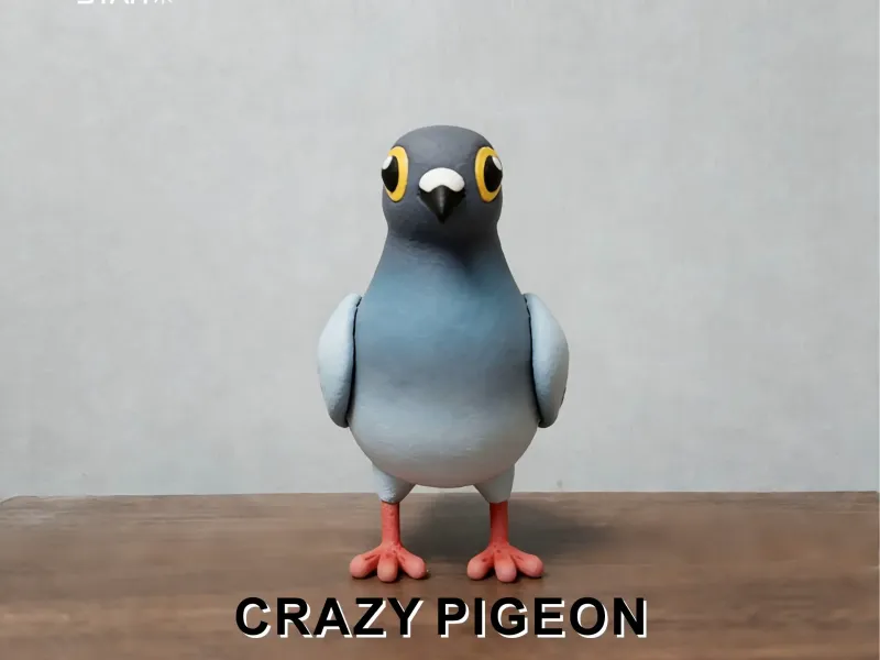 Model Ornaments of the Pigeon Pets from the  Crazy Pigeon