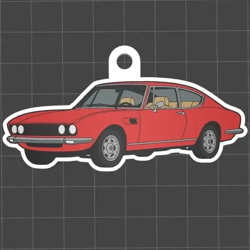 Fiat Dino Keychain