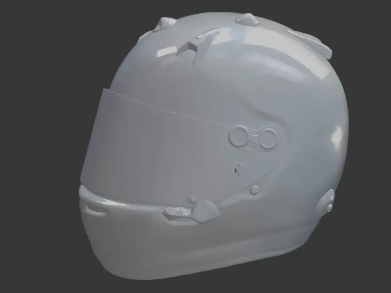 Bell RS7 Pro Racing Helmet – Motorsport 3D Print Model