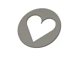 Coffee stencil- Heart-0