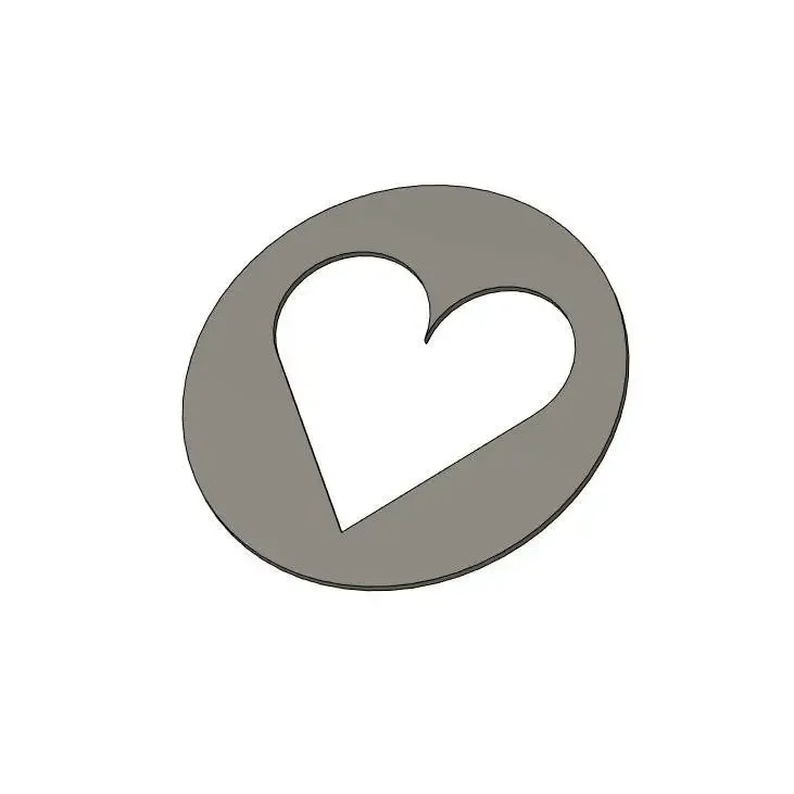 Coffee stencil- Heart